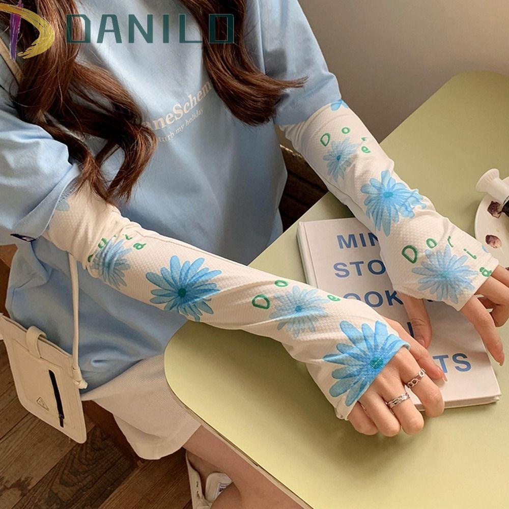 Găng Cánh Tay Co Giãn Chống Nắng Tia UV Dễ Thương Dành Cho Nữ