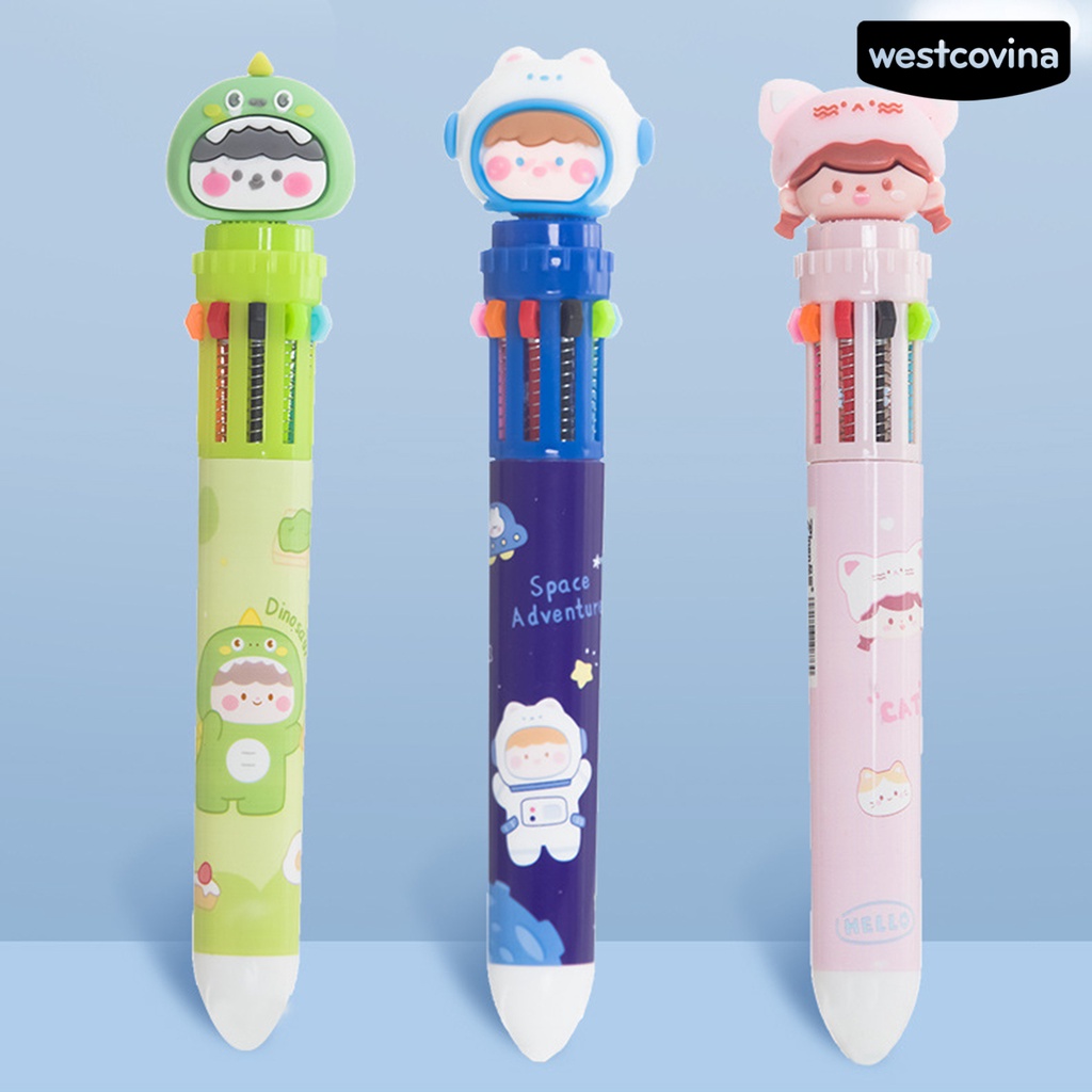 [WSTN]✎Bút Bi Dạng Đẩy Thoải Mái Họa Tiết Thỏ Hoạt Hình Cho Học Sinh