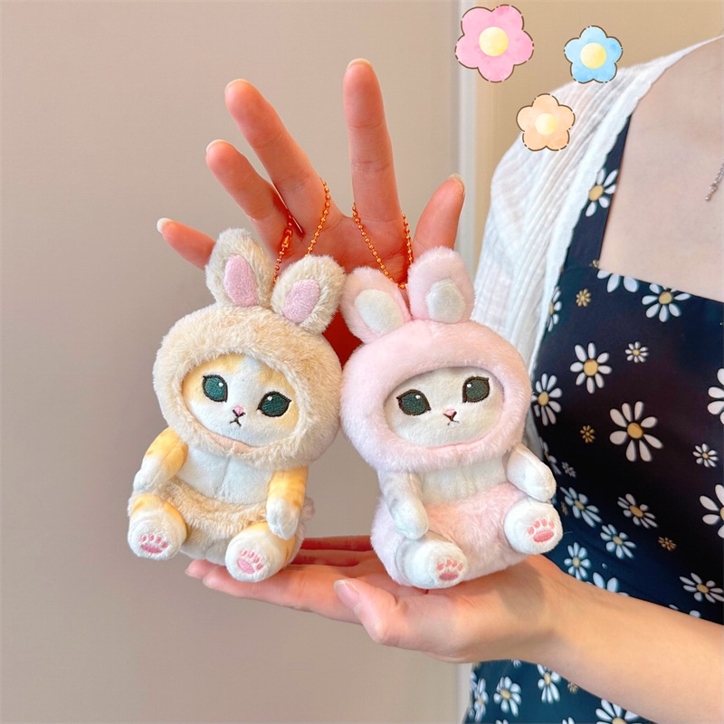Thú Nhồi Bông Hình Cá Mập / Mèo / Thỏ Hoạt Hình Dễ Thương