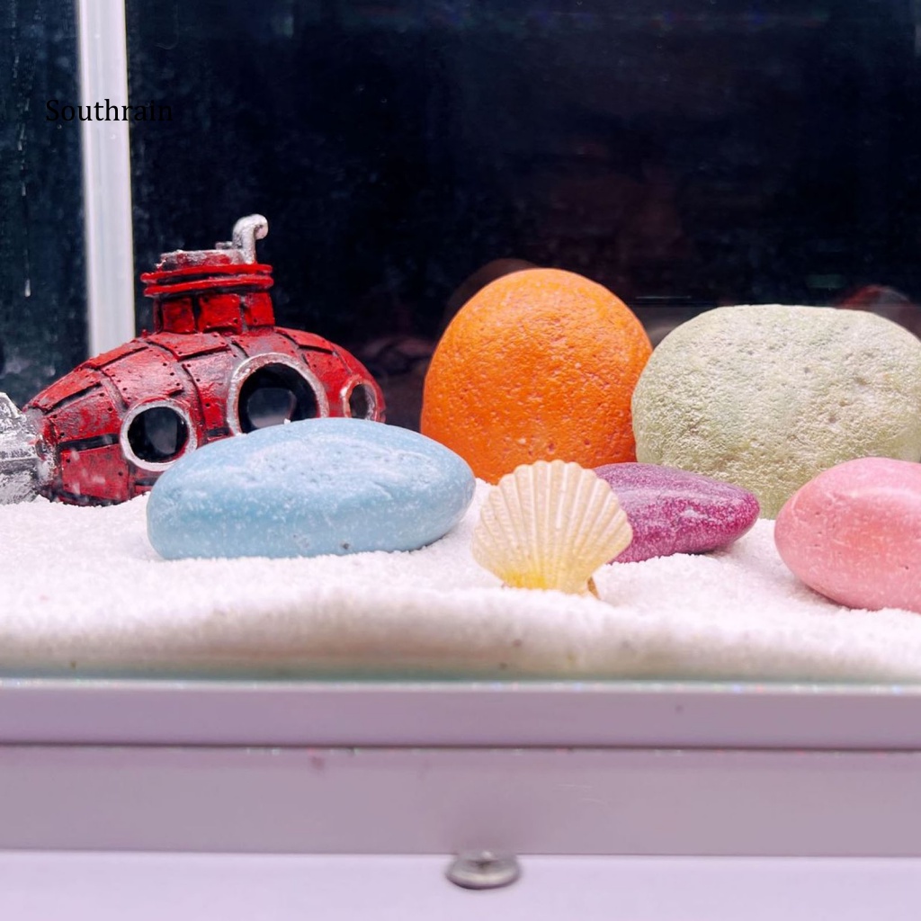 Bộ 5 Viên Đá Nhân Tạo Tự Nhiên Không Ô Nhiễm Trang Trí Bể Cá