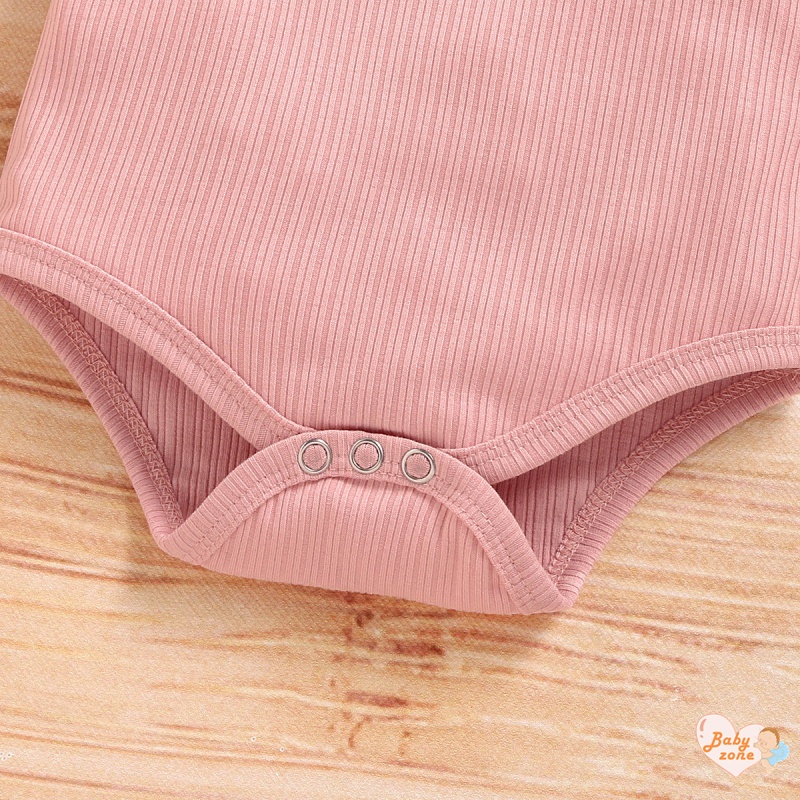 Bộ Áo Liền Quần Hai Mảnh Màu Trơn Đính Nơ In Hoa Thoải Mái Thời Trang Mùa Hè Cho Bé Gái