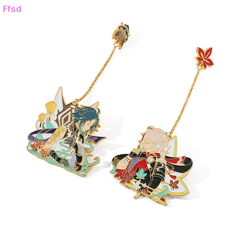 {Ffsd} Huy Hiệu Cài Áo Bằng Kim Loại Hình Game Genshin Hoạt Hình Làm Quà Tặng Trang Sức / Túi Xách Corsage * Bán Chạy