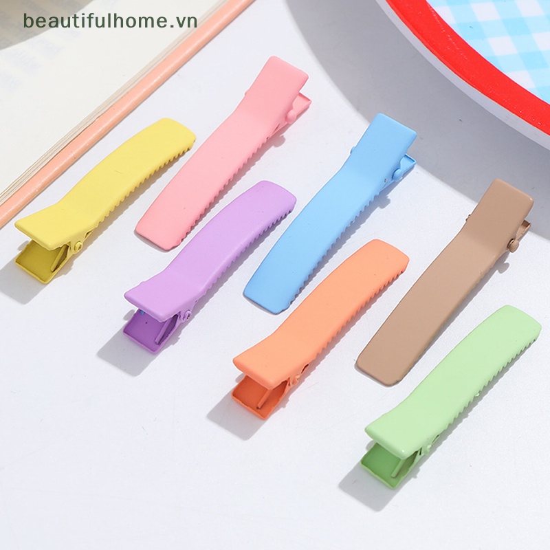 Set 10 Kẹp Tóc 4.7cm Màu Sắc Kẹo Ngọt Dành Cho Nữ