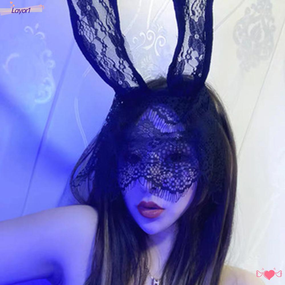 Băng Đô Tai Thỏ Màu Đen Gợi Cảm LAYOR1