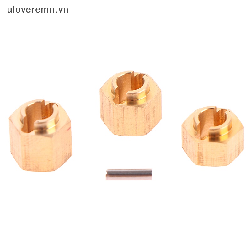 Đầu Nối Dài Trục Bánh Xe Bằng Đồng Thau 4 / 5 / 6mm Cho Mô Hình Xe Điều Khiển 1 / 18
