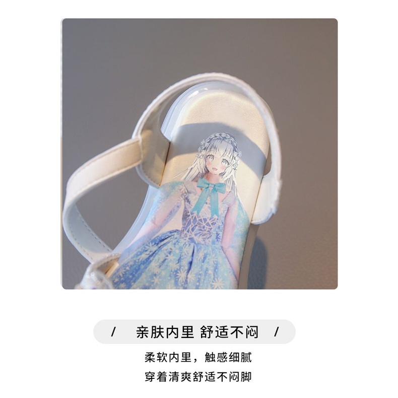 Xăng đan Công Chúa Elsa Siêu Nhẹ Thời Trang Mùa Hè 2023 Cho Bé Gái