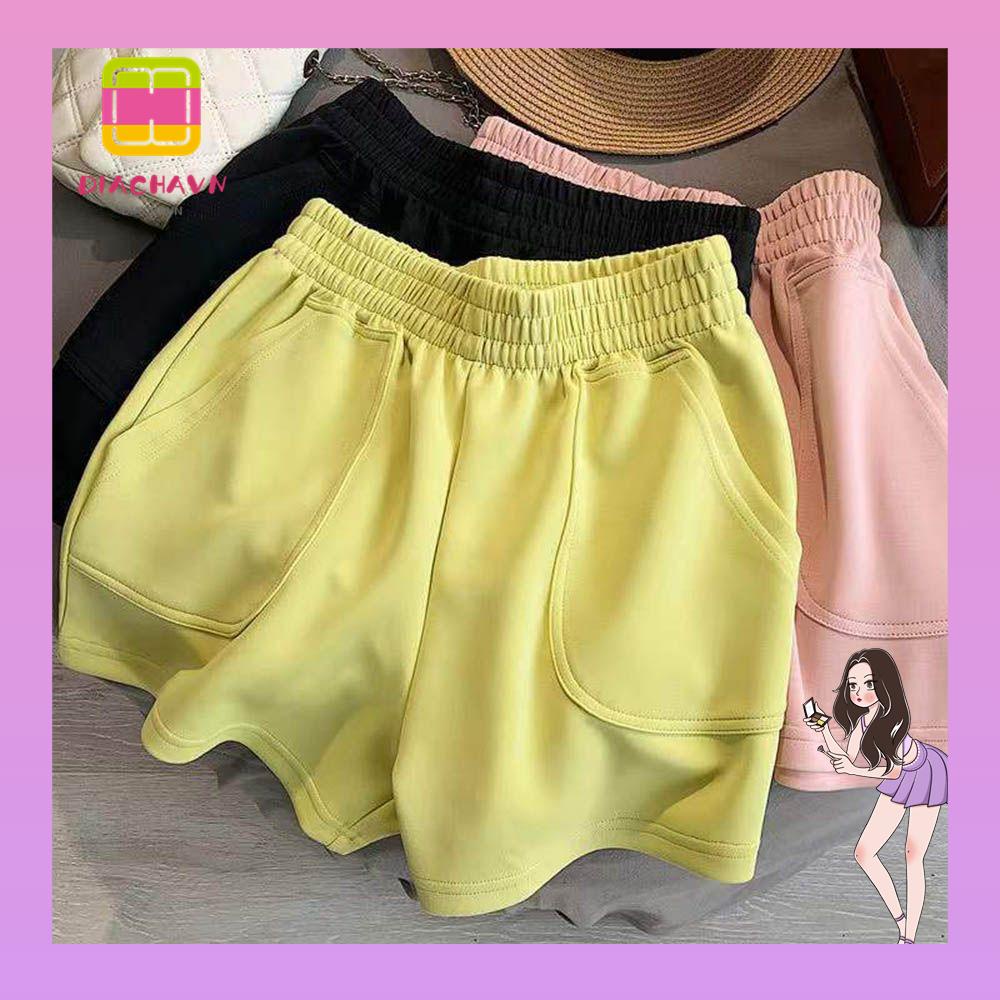 Quần ngắn dành cho nữ Lưng Cao Co Giãn Thời Trang