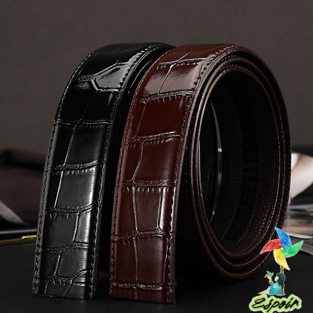 Thắt Lưng Da Thật Không Khóa 3.5cm Thay Thế Cho Đồng Hồ ESPO