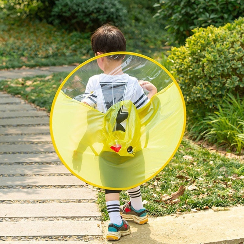 Áo mưa LEBI vịt vàng hoạt hình xinh xắn cho trẻ em