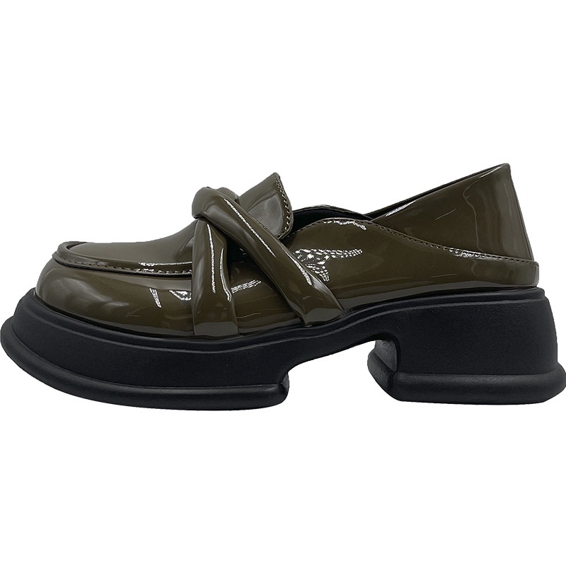 Giày Da Đế Dày Thời Trang Dành Cho Nữ