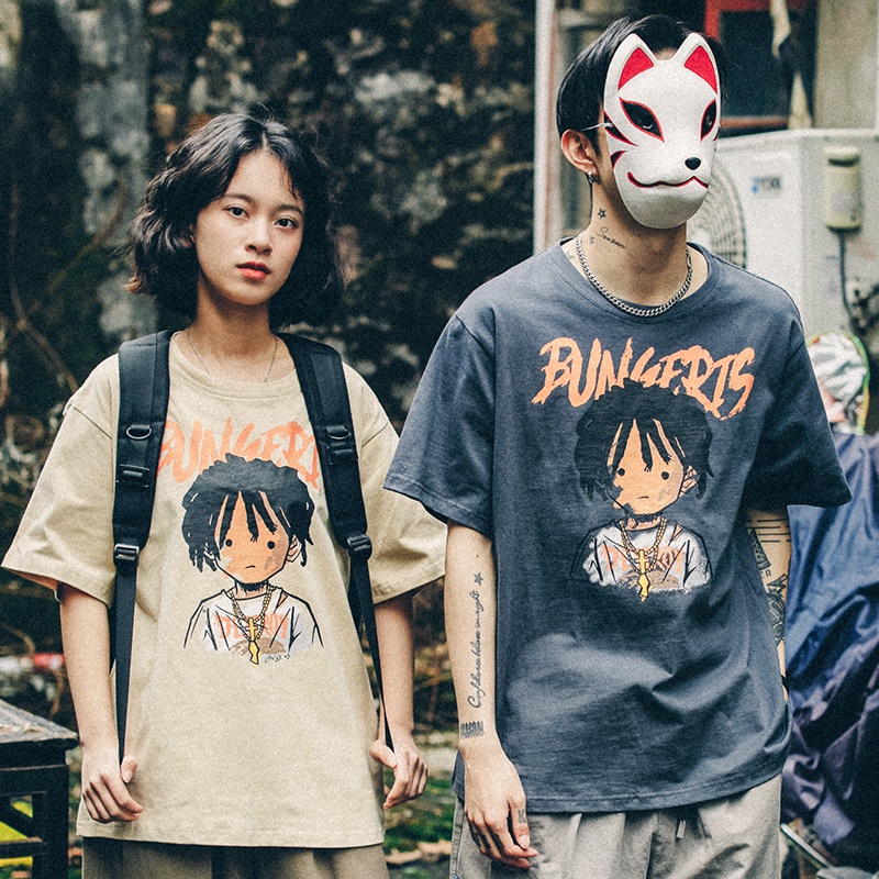 Áo Thun Tay Ngắn Cổ Tròn Dáng Rộng Thời Trang Mùa Hè Phong Cách Mới Cho Nam