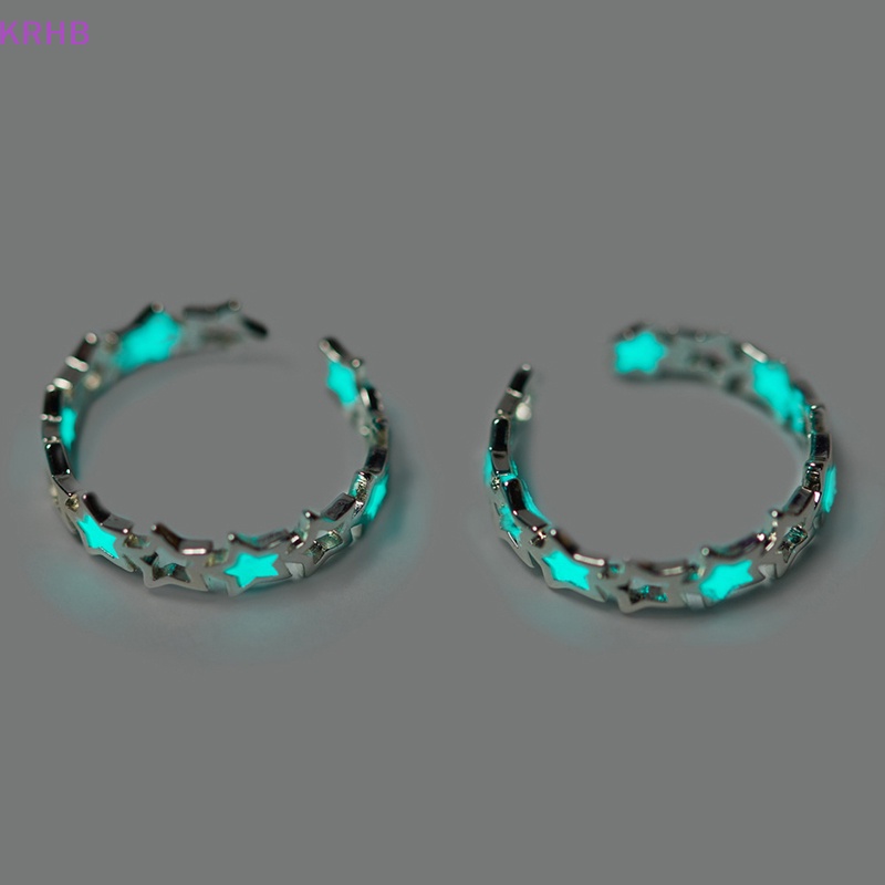 Nhẫn Hợp Kim Dạ Quang Hình Ngôi Sao Năm Cánh Phong Cách Âu Mỹ Cho Nữ Mới