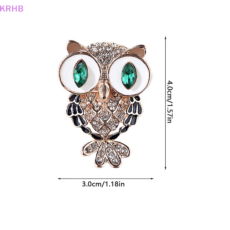 Ghim Cài Áo Hình Cú Mèo Đính Đá Thời Trang Cho Nữ Mới