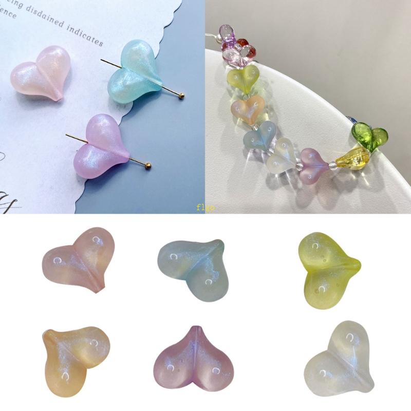 Set 100 Mặt Dây Chuyền Hình Trái Tim Nhỏ Lấp Lánh