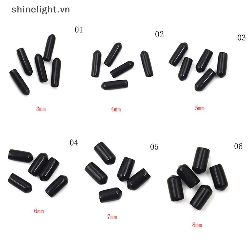 [Shinelight] Bộ 20 Vỏ Bọc Bảo Vệ Ống Dây Bằng Cao Su Vinyl Chống Thấm Nước