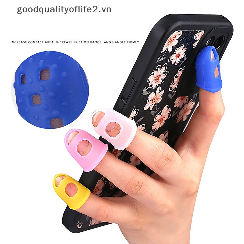 Bộ 5 Miếng Silicone Bọc Bảo Vệ Ngón Tay Khi Chơi Đàn Guitar / Ukulele