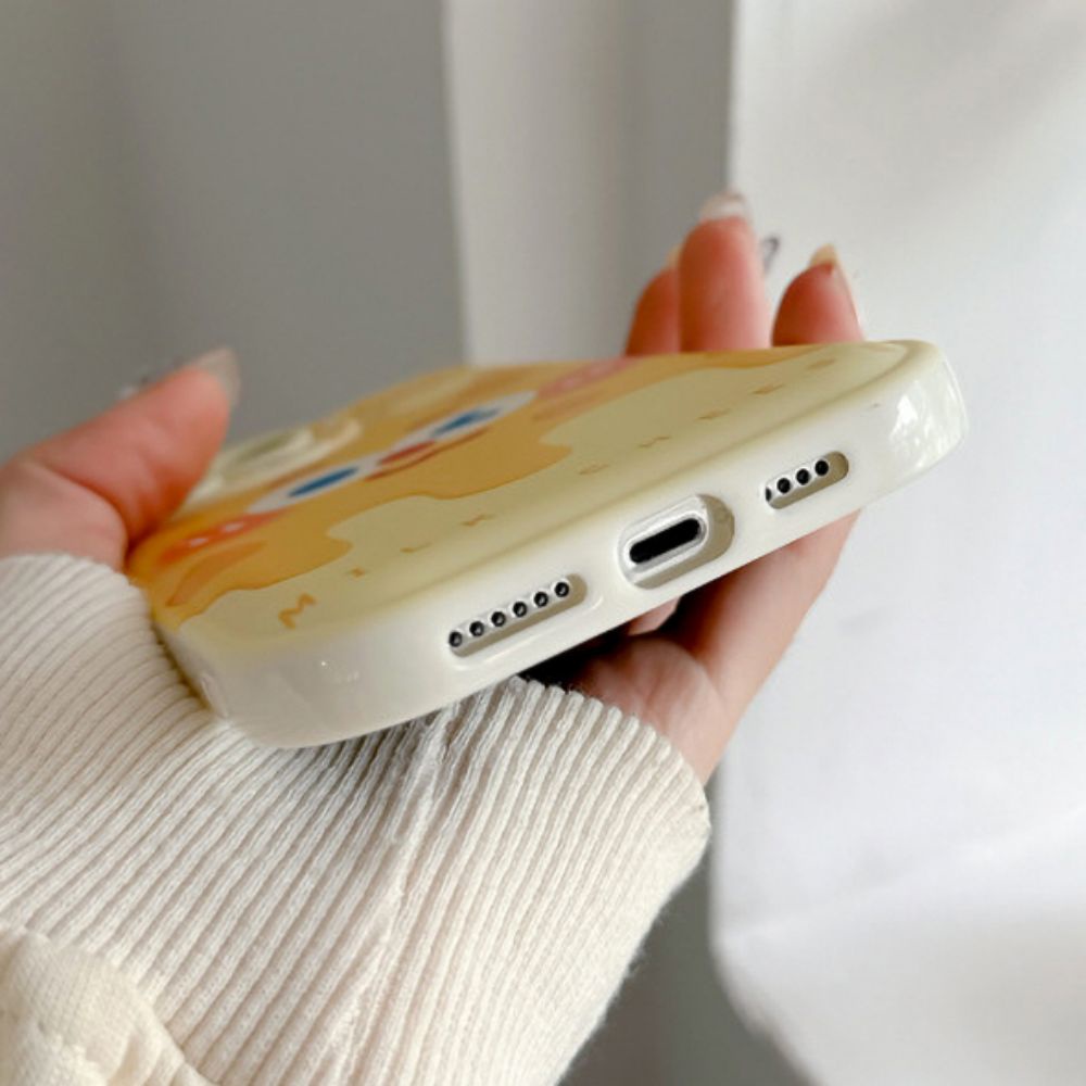 Ốp Điện Thoại TPU Mềm Có Túi Khí Chống Sốc In Hình Phô Mai Dễ Thương Cho IPhone 11 14 13 12 Pro Max