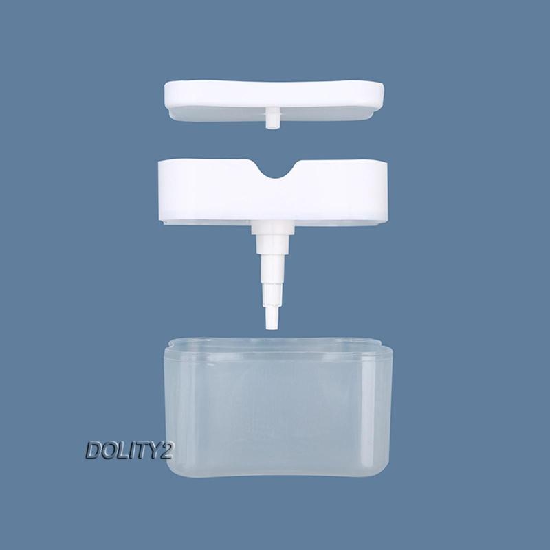 Set 2 Bình Đựng Xà Phòng Và Giá Đỡ Rửa Chén Tiện Dụng Cho Nhà Bếp