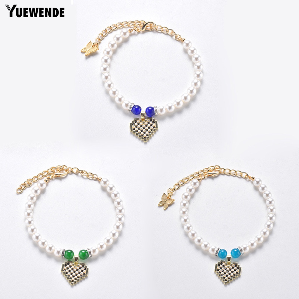 Vòng Cổ Mở Rộng Đính Ngọc Trai Giả Dễ Điều Chỉnh Cho Thú Cưng