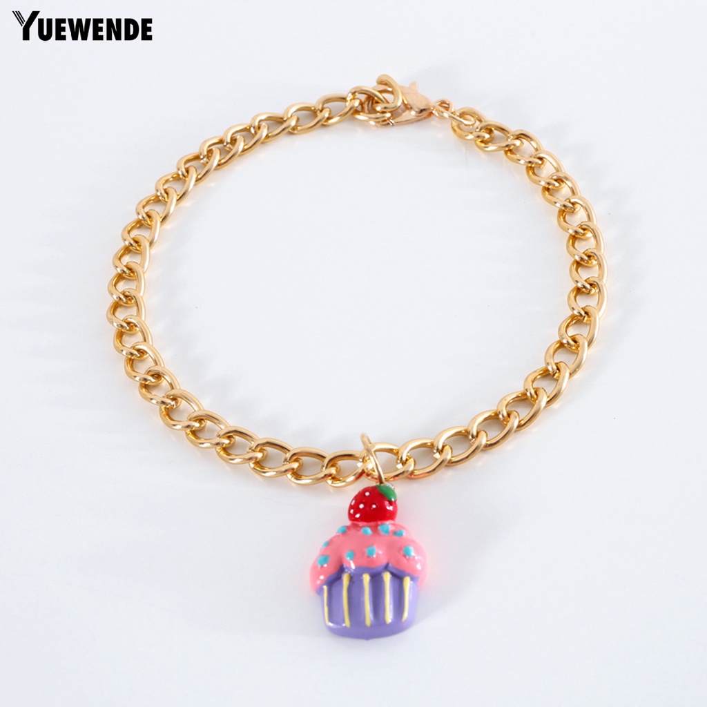 Yq.e Vòng Cổ Hình Bánh Kem Bằng Nhựa Dễ Thương Có Thể Điều Chỉnh Cho Cún Cưng Trong Lễ Hội