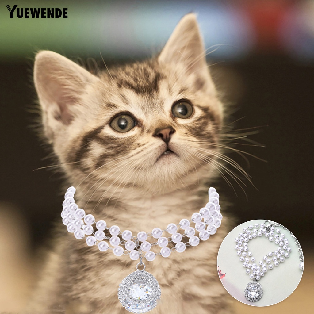 Vòng Cổ Ngọc Trai Ba Hàng Ngày Thân Thiện Với Môi Trường Cho Thú Cưng