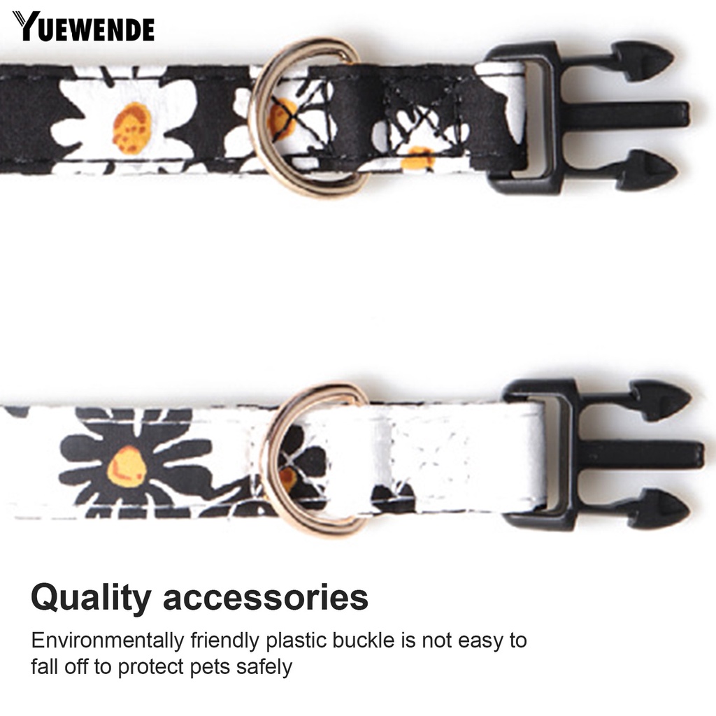 Yq.e Vòng Cổ Họa Tiết Hoa Thân Thiện Với Da Cho Thú Cưng