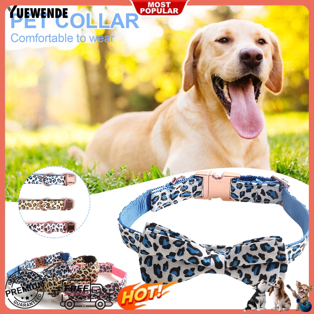 Vòng Cổ Họa Tiết Da Báo Khóa Kim Loại Thời Trang Cho Thú Cưng Cỡ Nhỏ / Vừa / Lớn