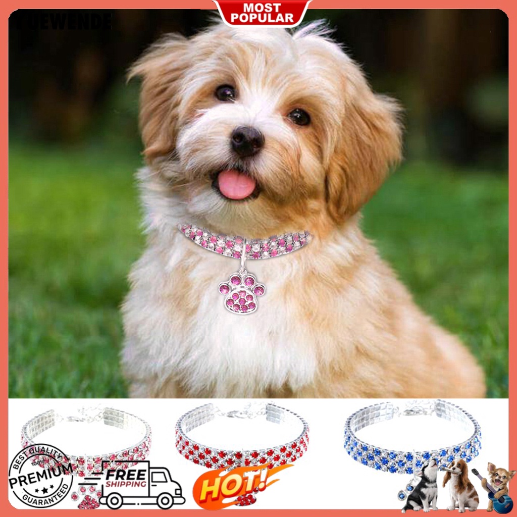 Vòng Cổ Đính Đá Bắt Mắt Thú Cưng YQ.E