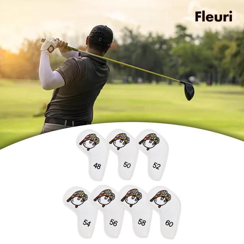 Bộ 7 Vỏ Bọc Đầu Gậy Đánh Golf Bằng Sắt Kiểu Cổ Điển