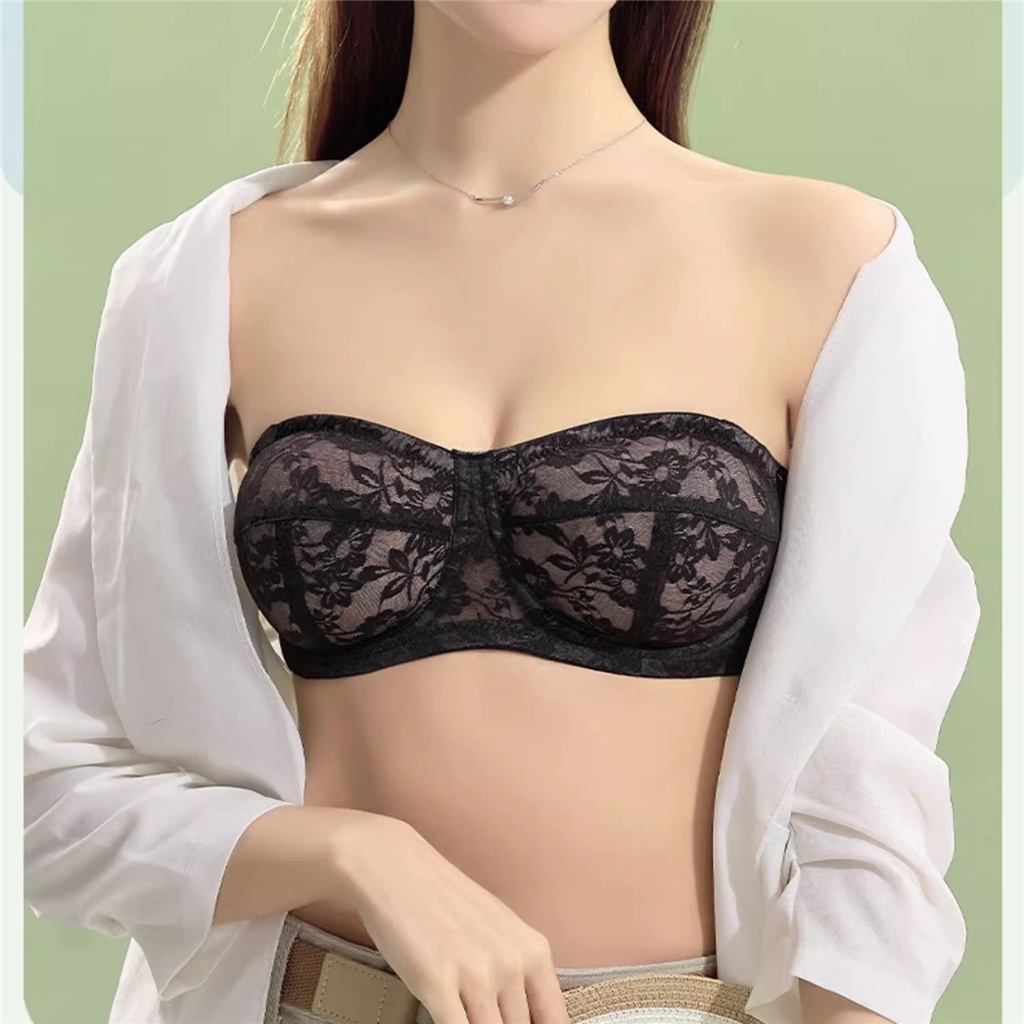 Áo lót Không Dây Siêu Mỏng Mềm Mại Chống Trượt Có Thể Tháo Rời Và Gọng Thép Vô Hình Cho Nữ