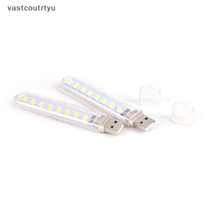 Đèn LED 8 Bóng Mini Có Cổng Sạc USB Cho PC Laptop