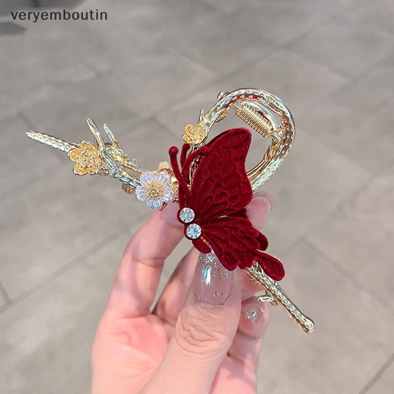 Kẹp Tóc Bướm / Cá Mập Phong Cách Vintage Thanh Lịch Cho Nữ