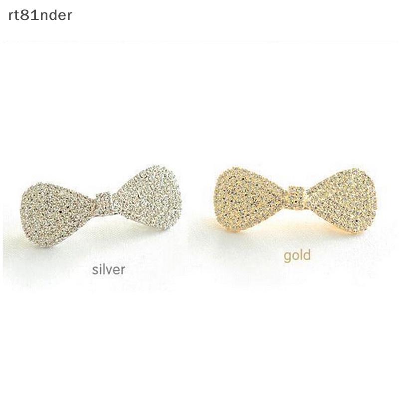 Kẹp Tóc Hình Nơ Đính Pha Lê Thời Trang 2017 Cho Nữ