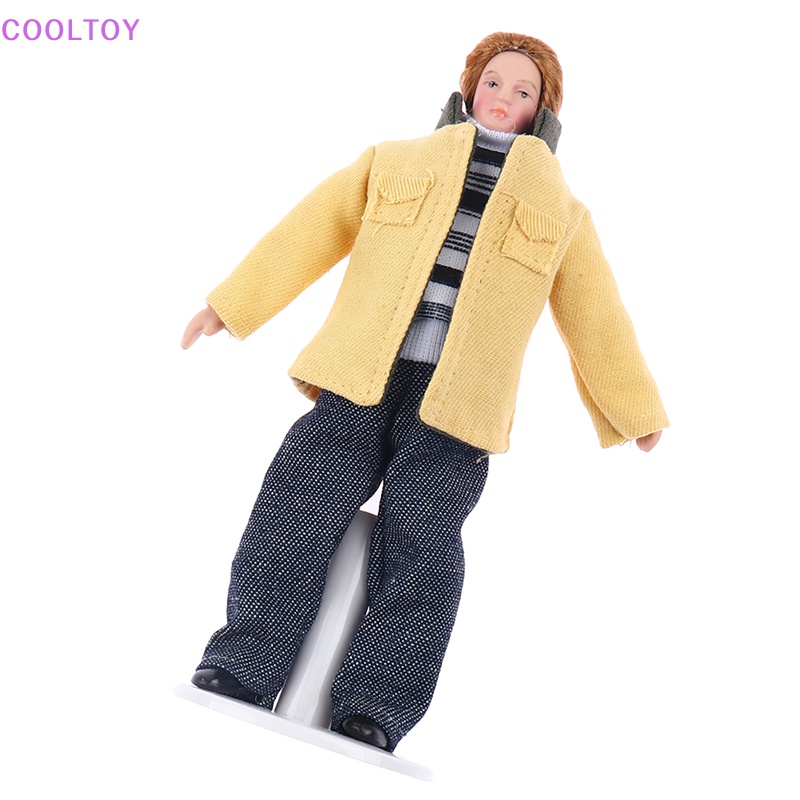 Cooltoy Áo Khoác Bằng Sứ Màu Vàng Tỷ Lệ 1: 12 Dành Cho Nhà Búp Bê