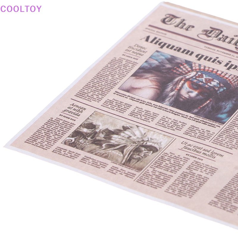 Set 8 Mô Hình Tờ Báo Mini Tỉ Lệ 1: 12 Dùng Để Trang Trí Nhà Búp Bê