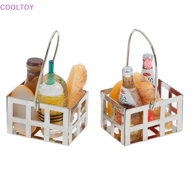 Bộ Giỏ Bánh Mì mini Tỉ Lệ 1: 12 Trang Trí Nhà Búp Bê