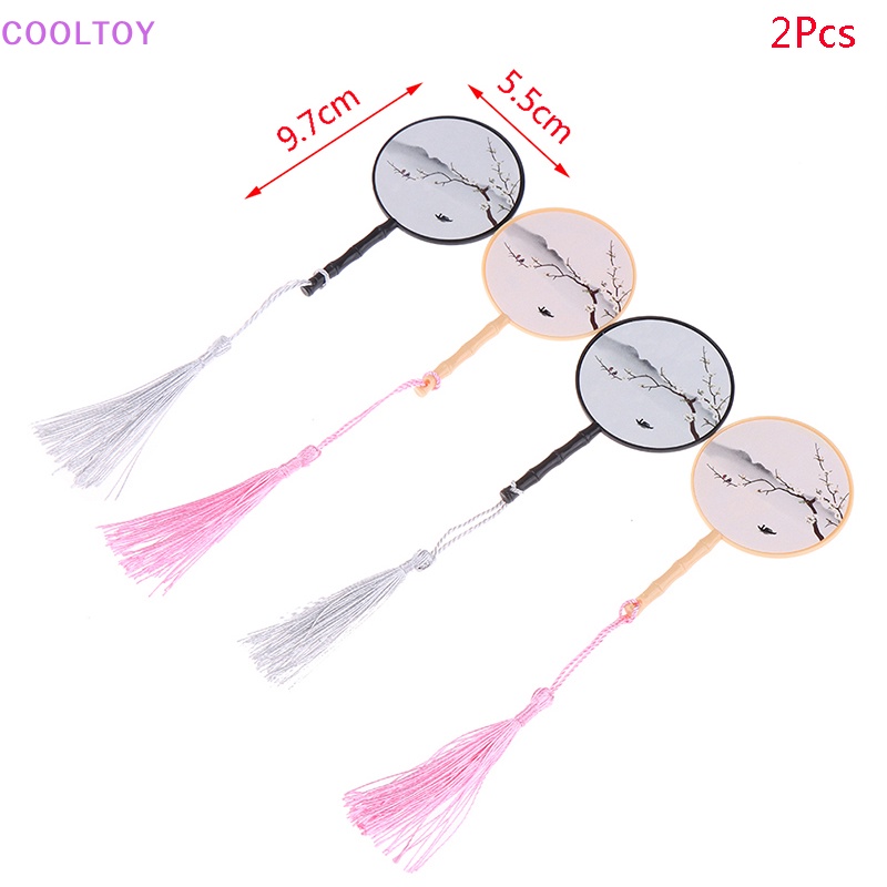 Set 2 Quạt Mini 1: 6 Dùng Để Trang Trí Nhà Búp Bê