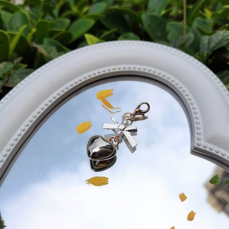 Dây Khóa Kéo Hình Trái Tim Thắt Nơ Phong Cách Harajuku