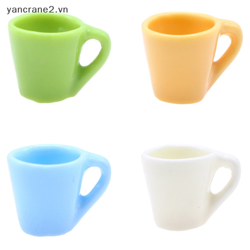 Set 5 Cốc Nước Màu Sắc Ngọt Ngào Trang Trí Nhà Búp Bê 1: 12 1: 12