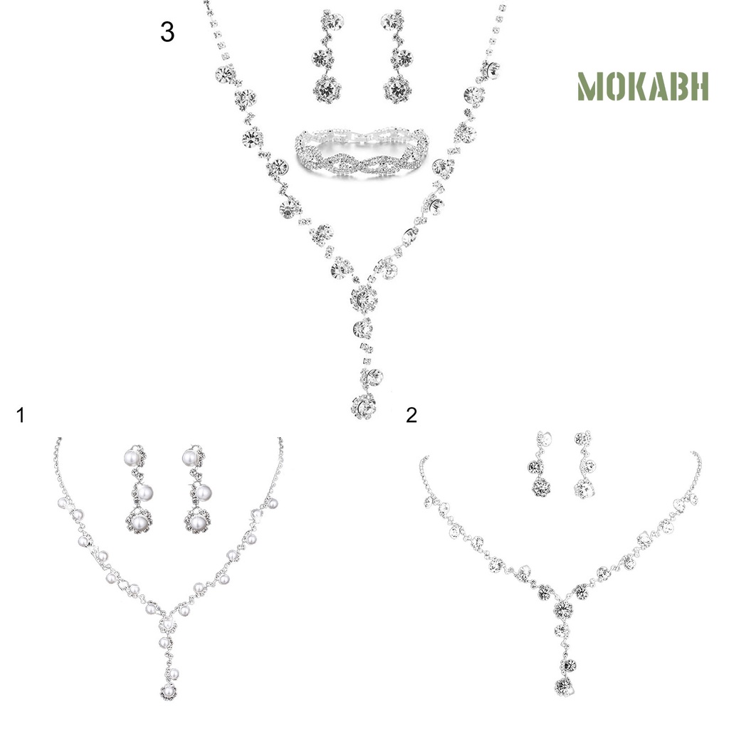 Bộ 2 / 3 Món Trang Sức Vòng Cổ / Bông Tai Hình Hoa Hướng Dương Đính Đá Trọng Lượng Nhẹ Chống Biến Dạng