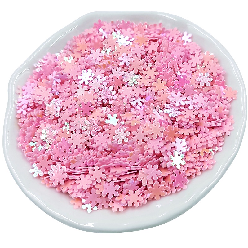 Túi 2000 Miếng Dán Hình Bông Tuyết Bằng PVC 12g Dùng Trang Trí DIY