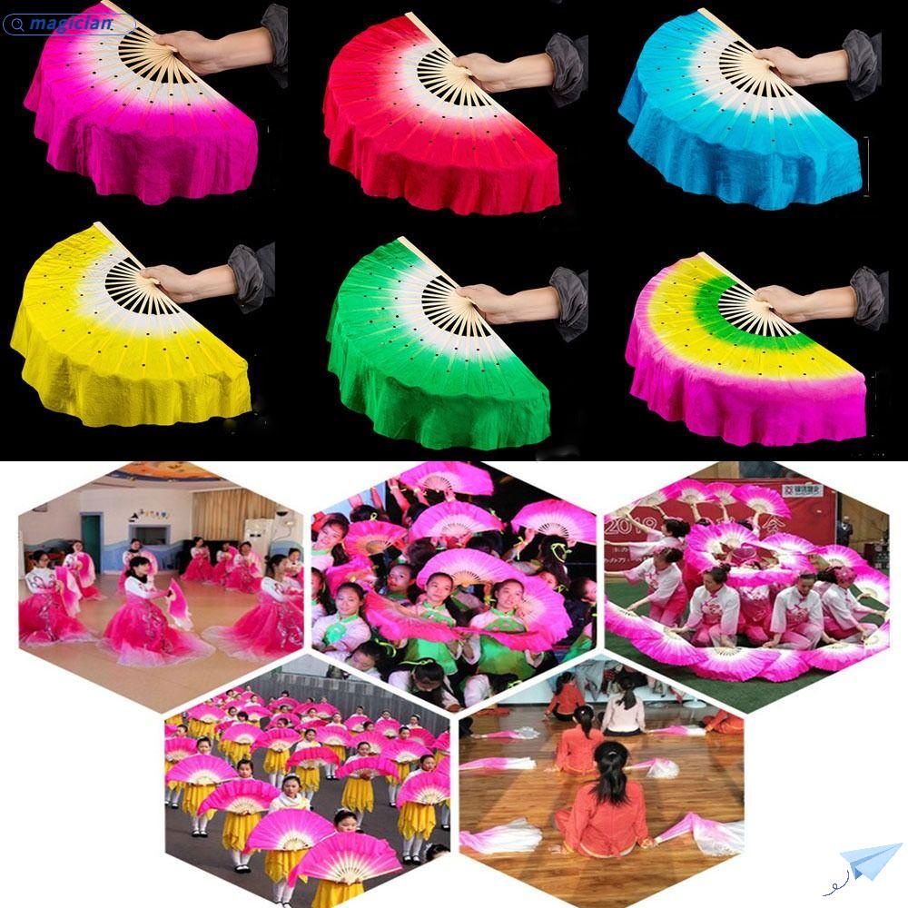 Quạt Múa Bụng 36 / 51cm Màu Sắc Tuyến Tính Chất Lượng Cao