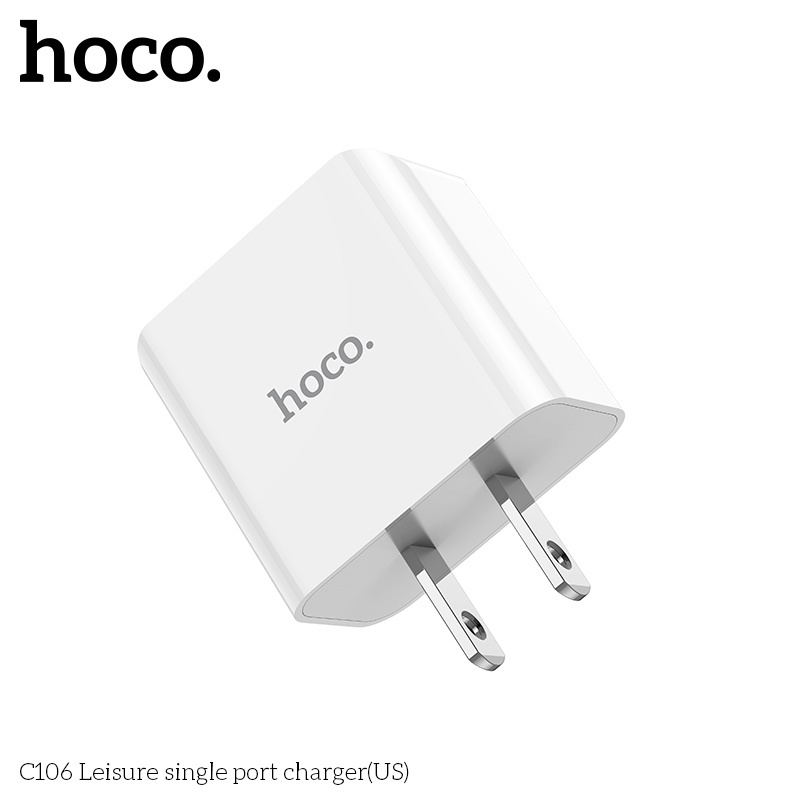 Củ sạc 2.1A HOCO C106 dây dài 1m - Chính hãng