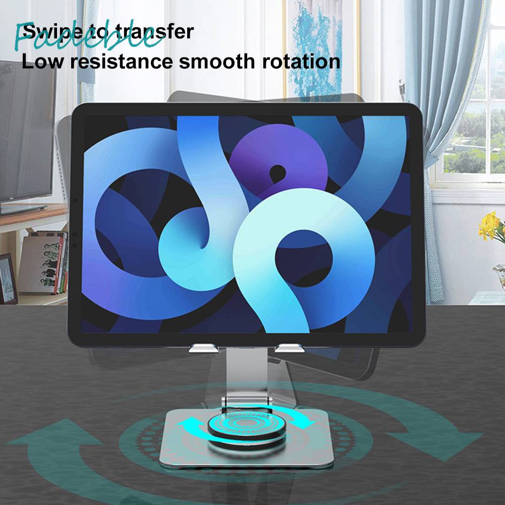 Giá Đỡ Điện Thoại / Máy Tính Bảng Bằng Hợp Kim Nhôm Xoay 360 Độ Để Bàn