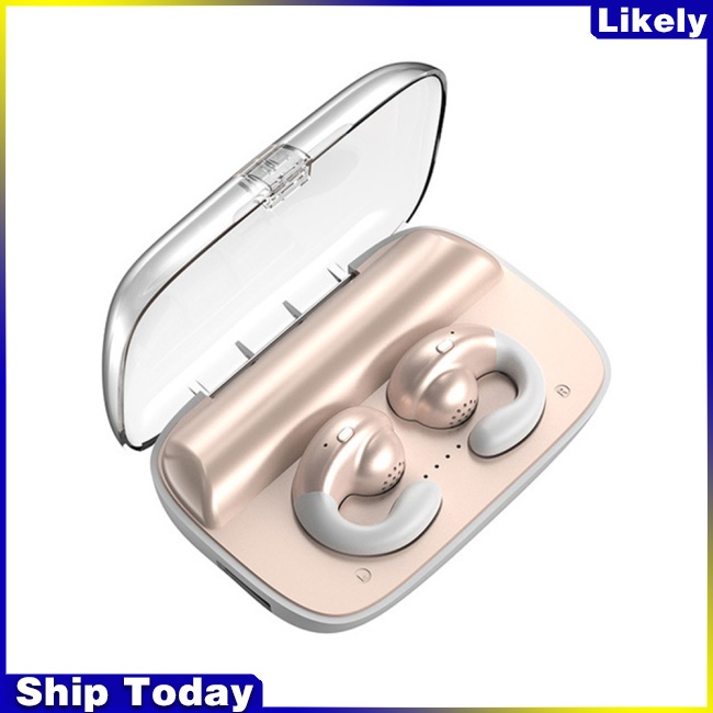 Tai nghe không dây ly S19 Tws Dạng Kẹp Vành Tai Có Thể Điều Chỉnh Âm Thanh Bass Hi-fi