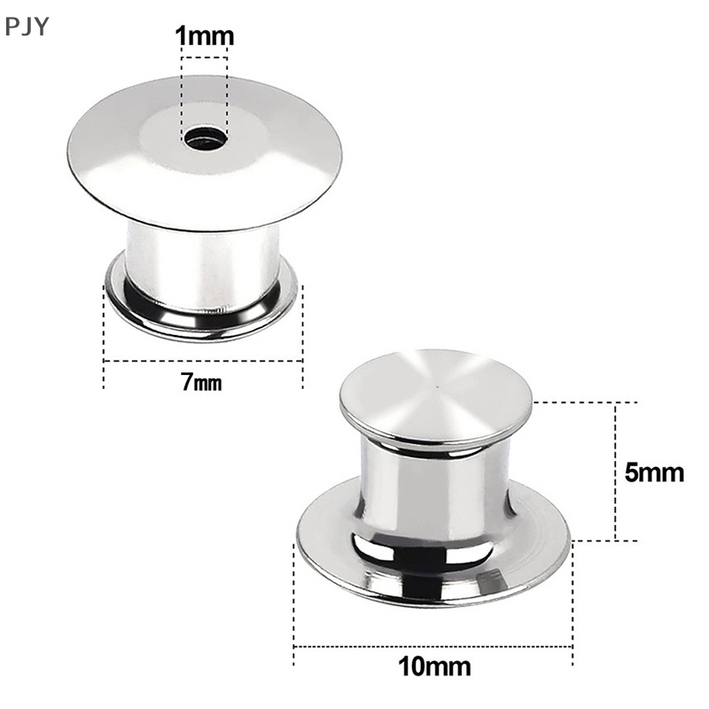 Bộ 10 Ghim Cài Sau Bằng Kim Loại Cho Khóa Cổ Áo PJ
