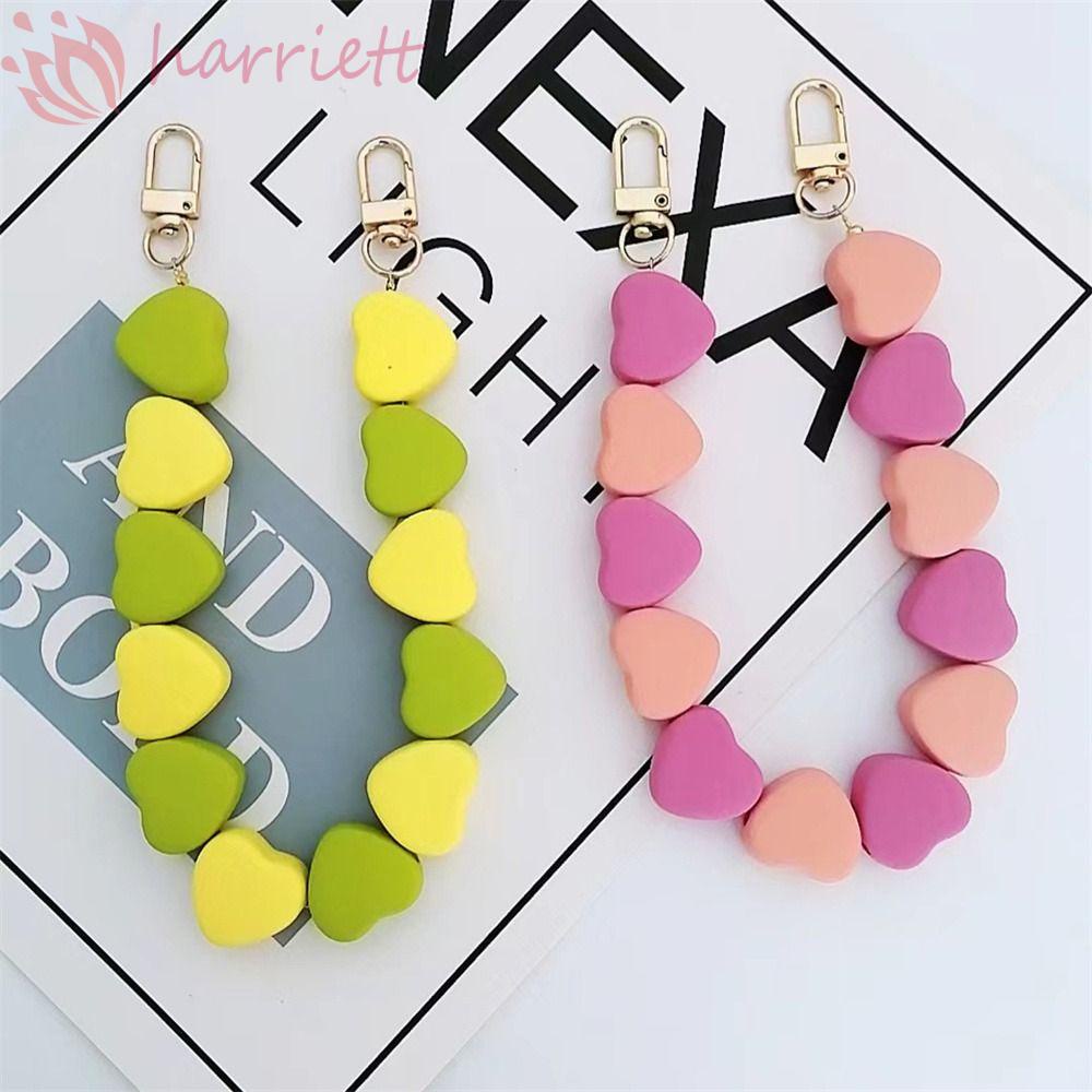 Vòng Tay Chuỗi Hạt Gắn Điện Thoại Chống Thất Lạc Hình Trái Tim Dễ Thương