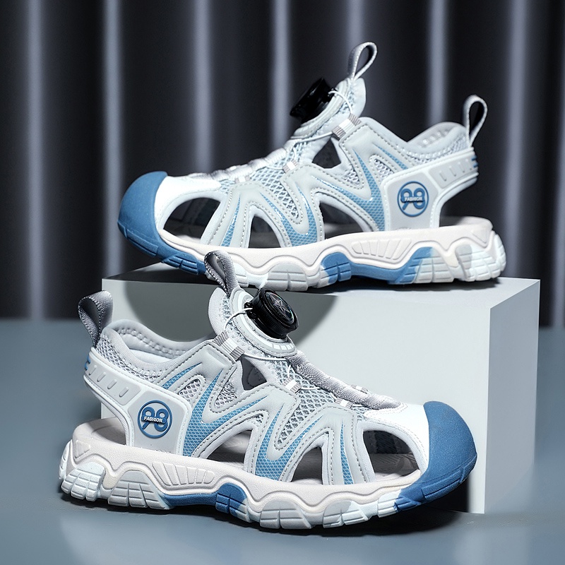 Xăng đan Da Đế Mềm Chống Trượt Thoải Mái Thời Trang Đi Biển Mùa Hè Cho Bé Trai