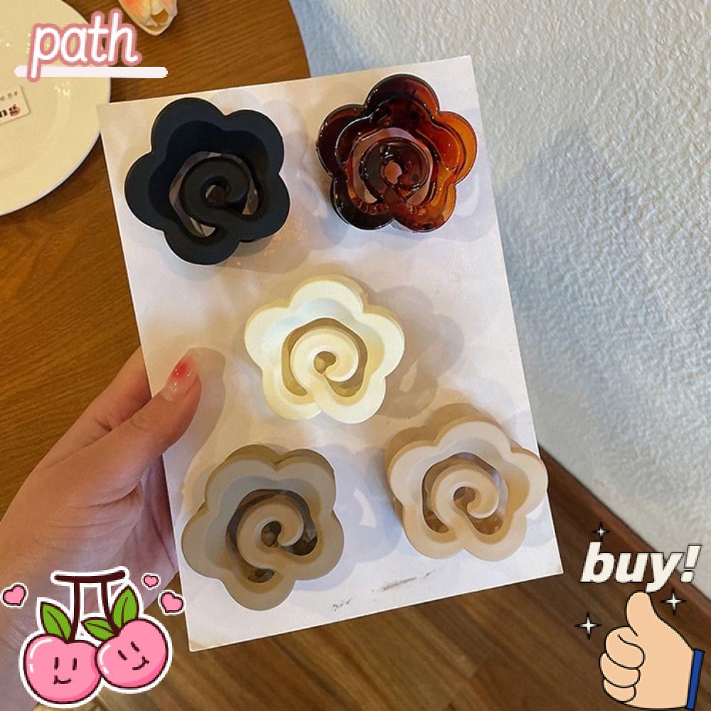 Bộ 4 Kẹp Tóc Hình Hoa / Đám Mây / Cá Mập Độc Đáo Thời Trang