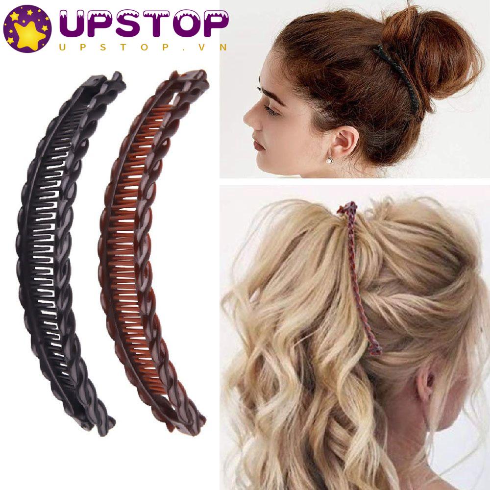 Kẹp Tóc Càng Cua Bằng Nhựa Màu Sắc Đơn Giản Cho Nữ